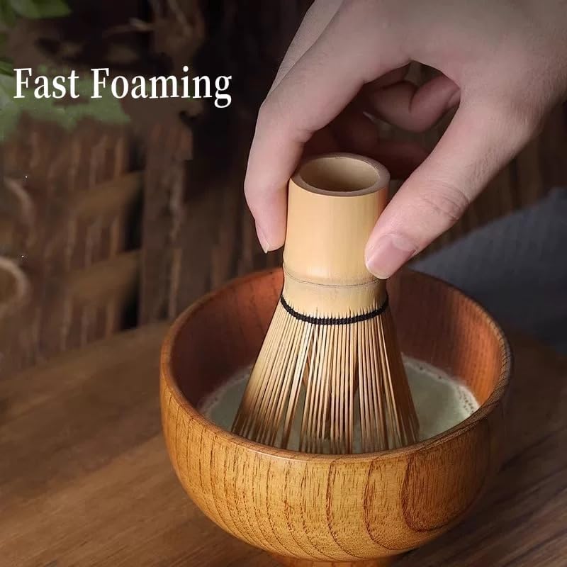 Prettidecor Matcha Whisk Bamboo Matcha Whisk for Traditional Starter Tool, Handcrafted Organic Traditional Japanese Chasen, Matcha Stirrer Wisk Mixer Brush for Authentic Tea Preparation (3) - Image 4